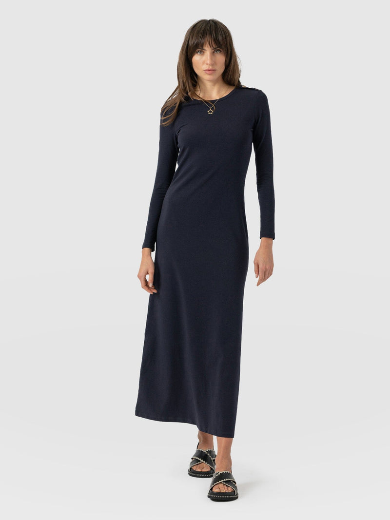 Runway Maxi Dress Navy - Women's Dresses | Saint + Sofia® EU