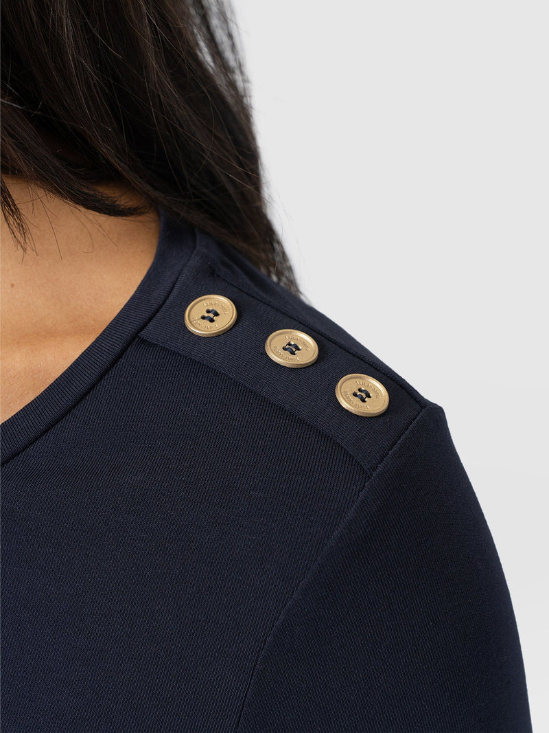 Runway Maxi Dress Navy - Women's Dresses | Saint + Sofia® EU