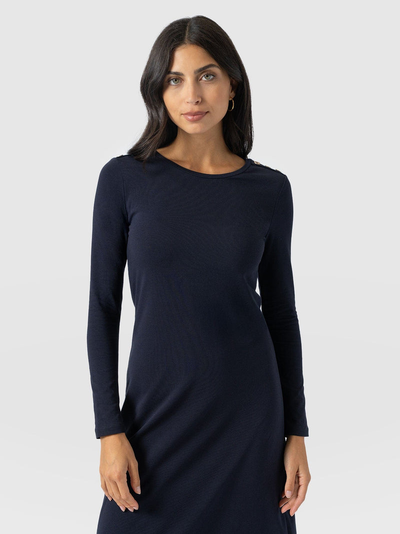 Runway Maxi Dress Navy - Women's Dresses | Saint + Sofia® EU