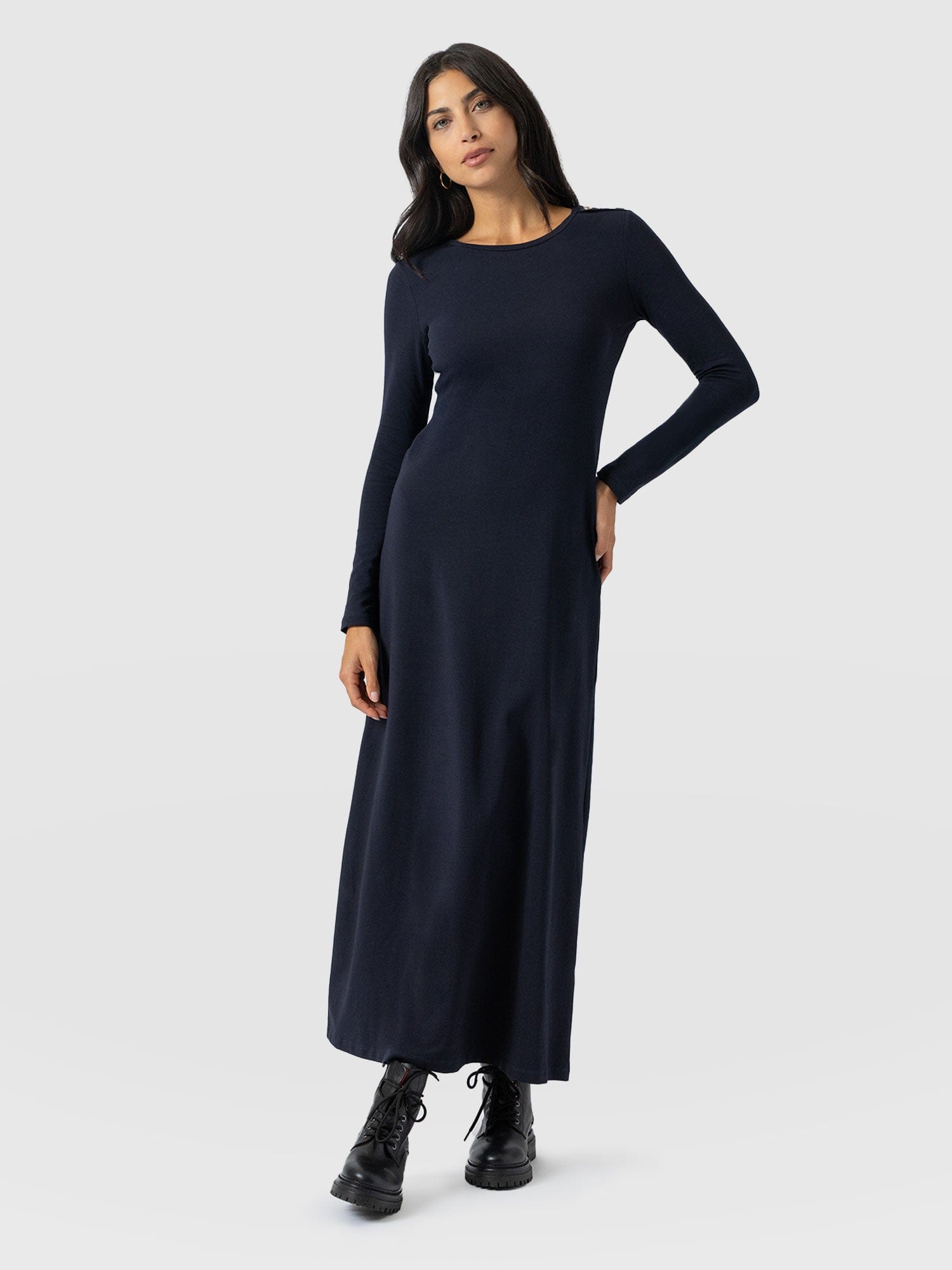 Runway Maxi Dress Navy - Women's Dresses | Saint + Sofia® EU