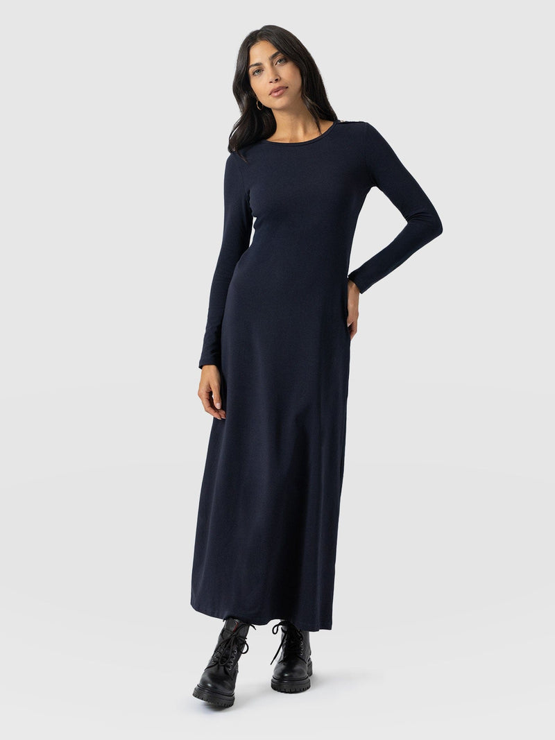 Runway Maxi Dress Navy - Women's Dresses | Saint + Sofia® EU