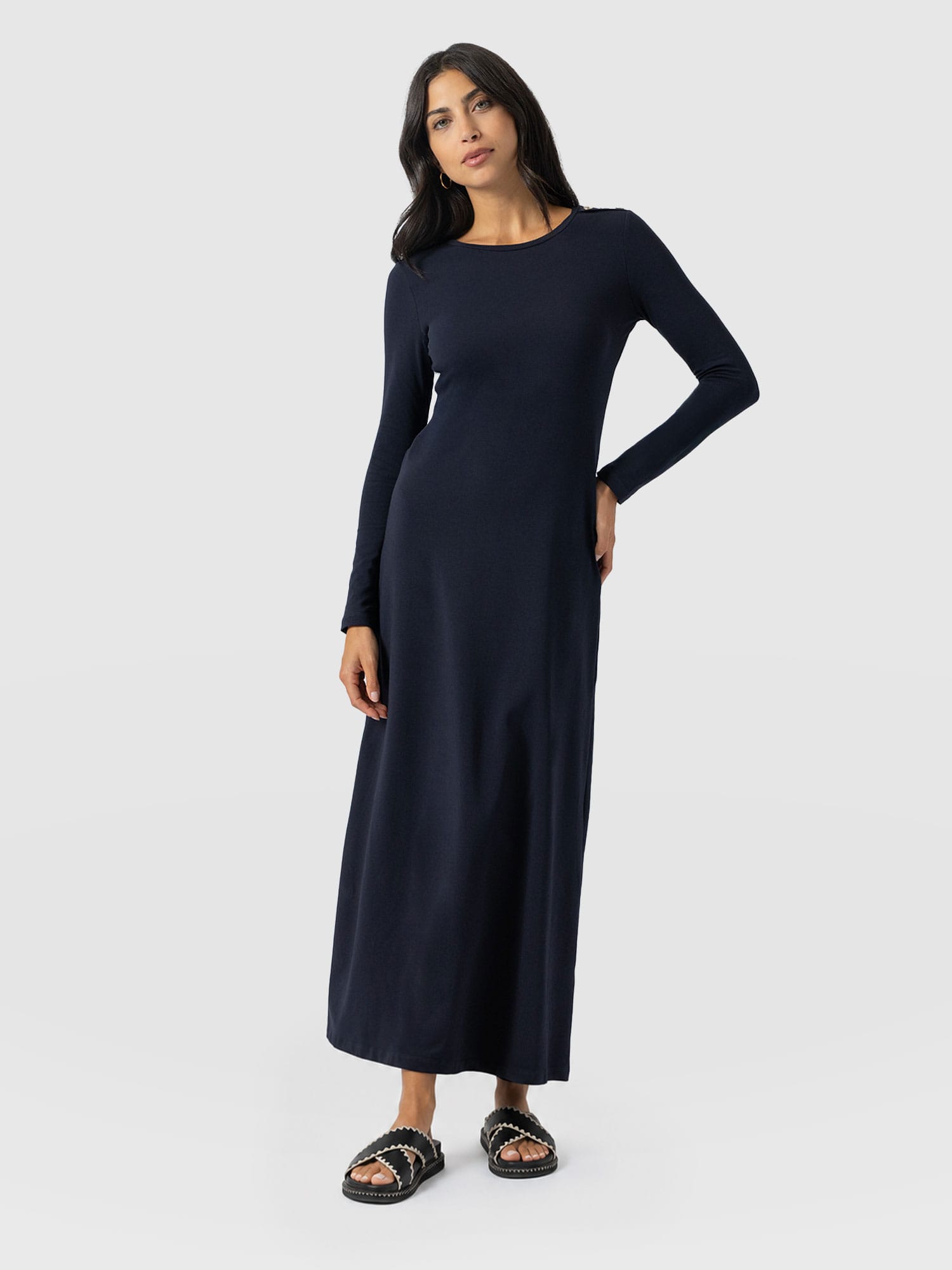 Runway Maxi Dress Navy - Women's Dresses | Saint + Sofia® EU
