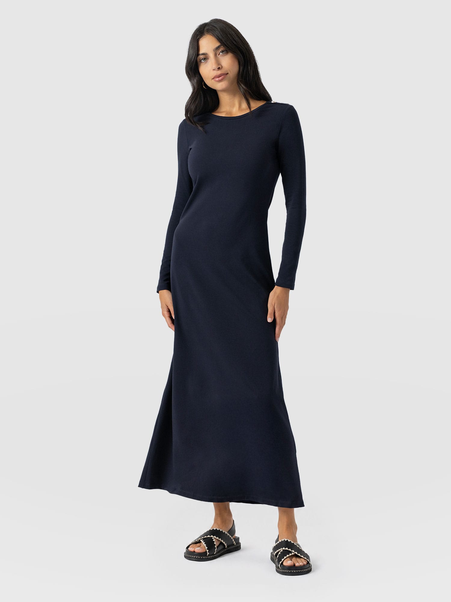 Runway Maxi Dress Navy - Women's Dresses | Saint + Sofia® EU