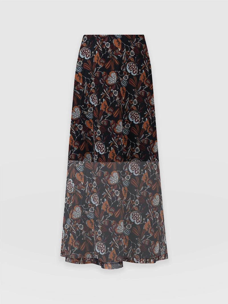 Runway Mesh Skirt 70's Paisley - Women's Skirts | Saint + Sofia® EU