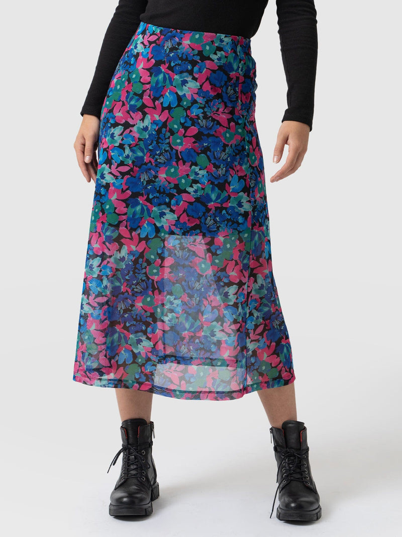 Runway Mesh Skirt Neptune Garden - Women's Skirts | Saint + Sofia® EU