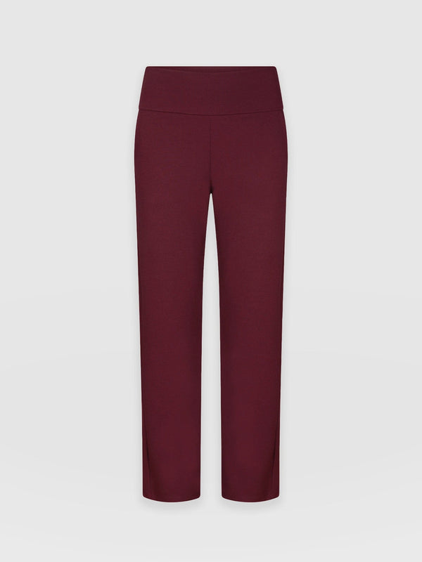 Runway Pant Burgundy - Women's Trousers | Saint + Sofia® EU