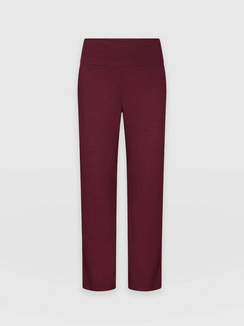 Runway Pant Burgundy - Women's Trousers | Saint + Sofia® EU