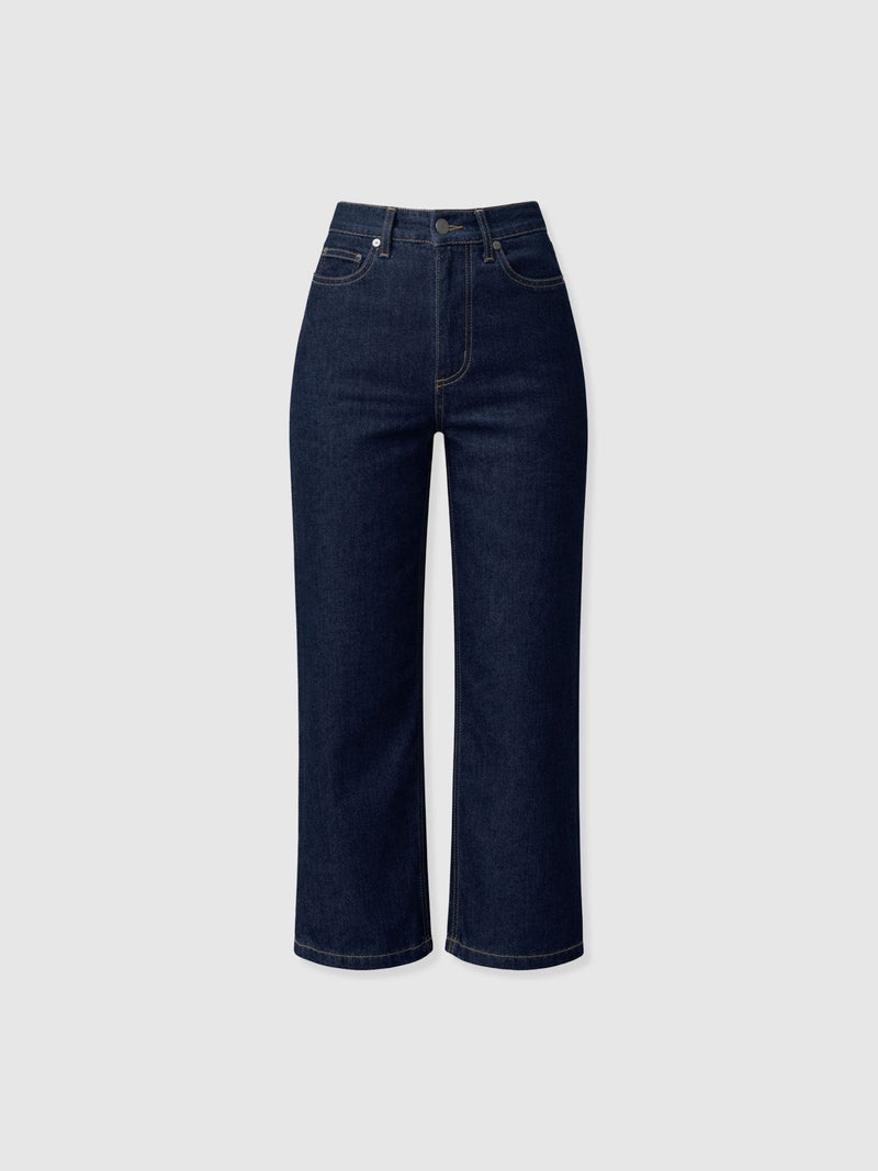 Rylie Crop Jean - Indigo - Women's Jeans | Saint + Sofia® EU