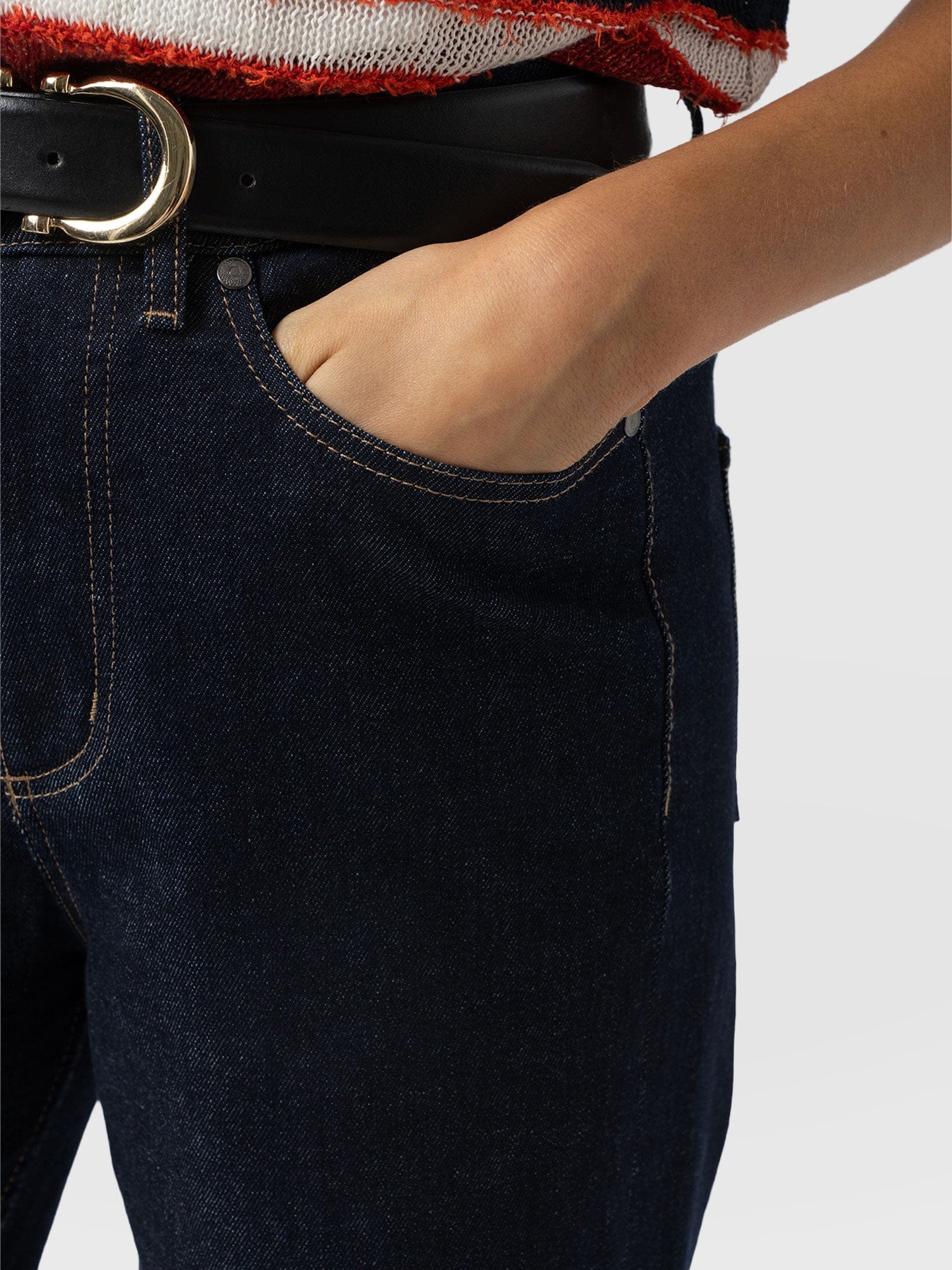 Rylie Crop Jean - Indigo - Women's Jeans | Saint + Sofia® EU