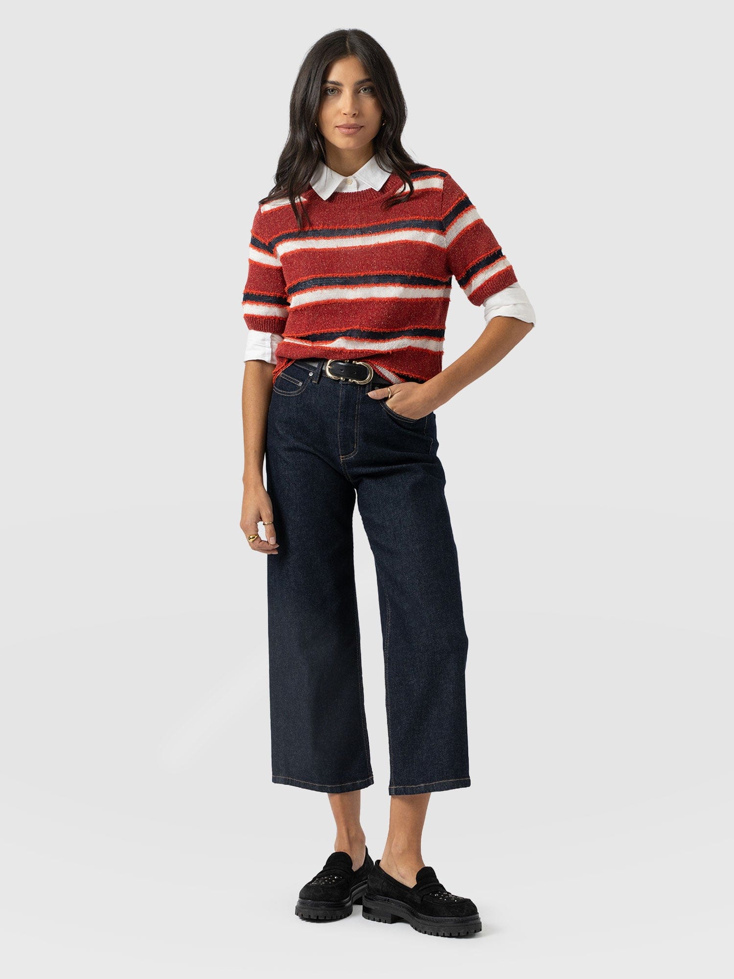 Rylie Crop Jean - Indigo - Women's Jeans | Saint + Sofia® EU