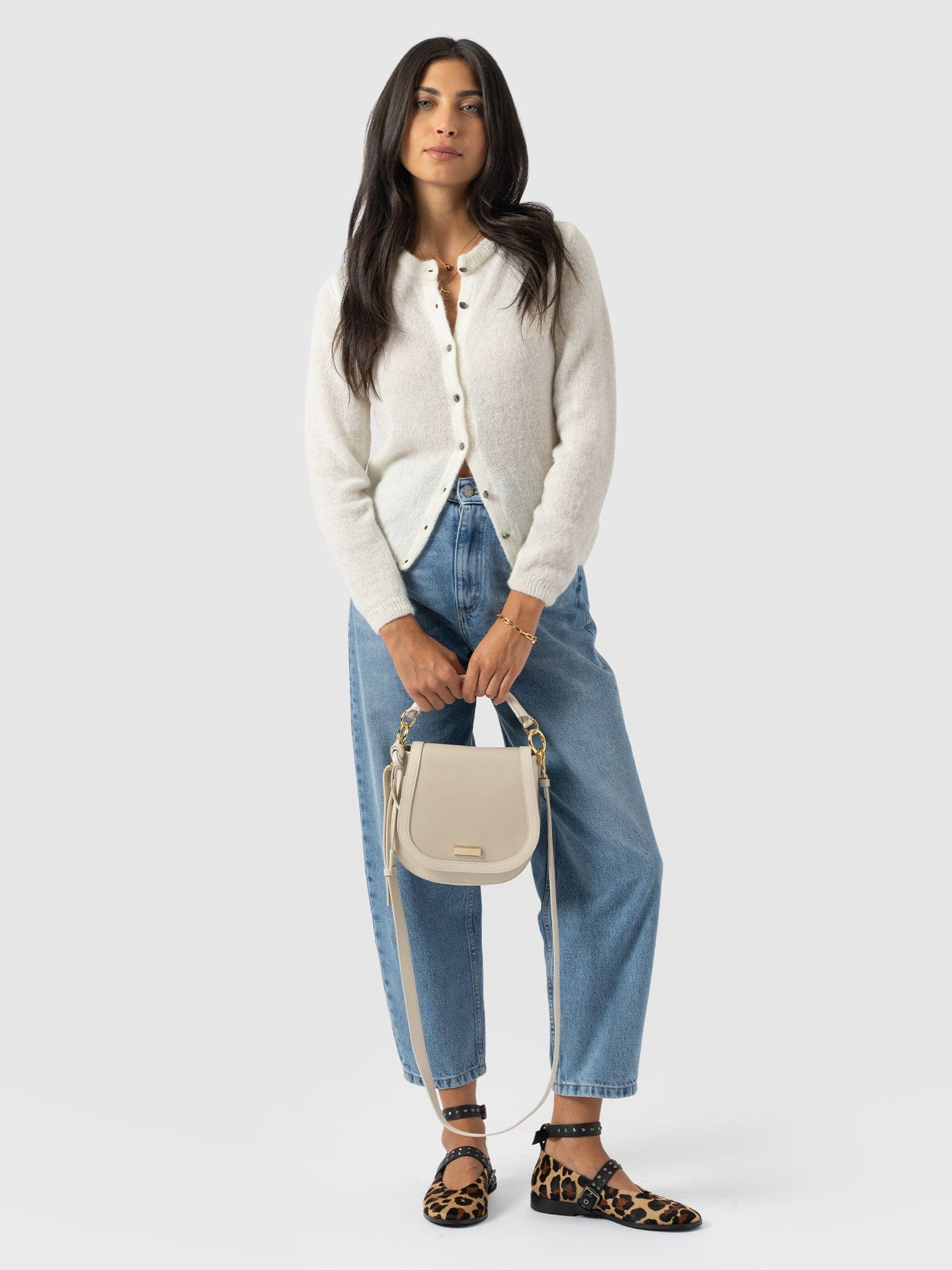 Saddle Bag - Cream - Women's Handbags | Saint + Sofia® EU