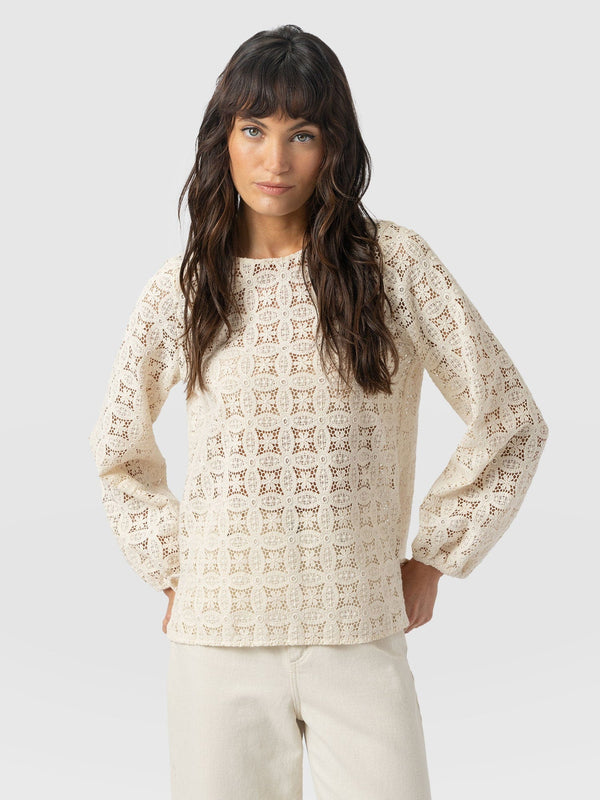 Sadie Blouse - Cream - Women's Blouses | Saint + Sofia® EU