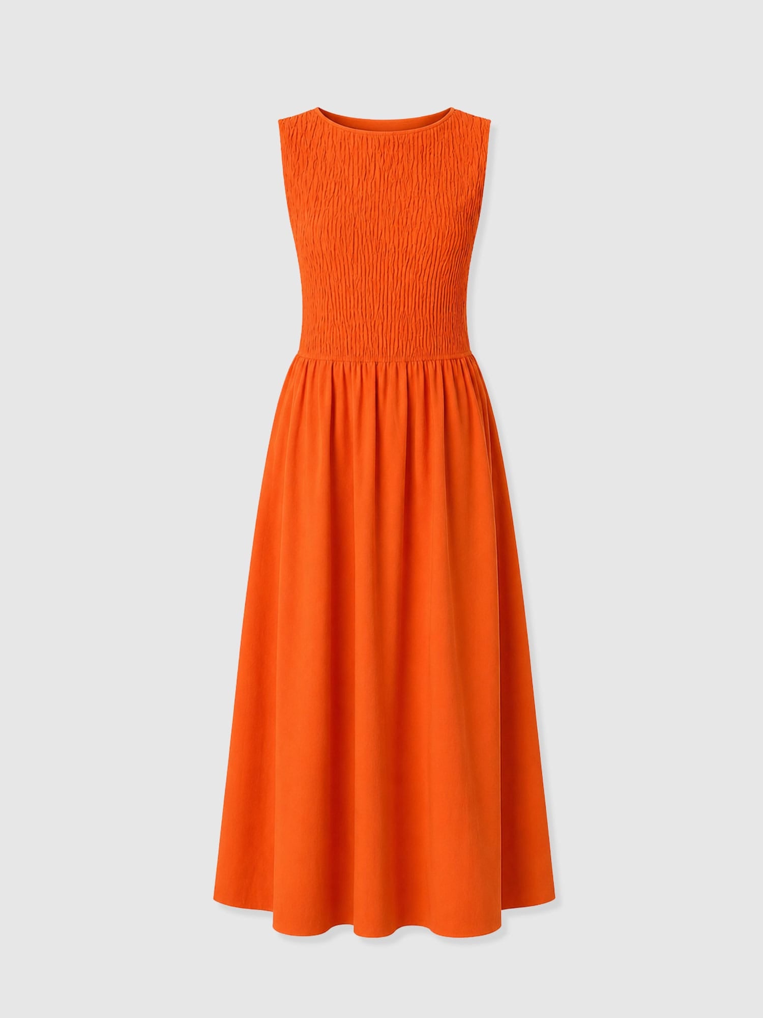 Sadie Shirring Dress - Burnt Orange - Women's Dresses | Saint + Sofia® EU