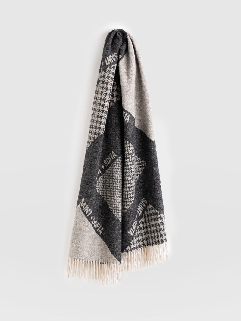 Saint + Sofia Scarf Black/Grey - Women's Scarves | Saint + Sofia® EU