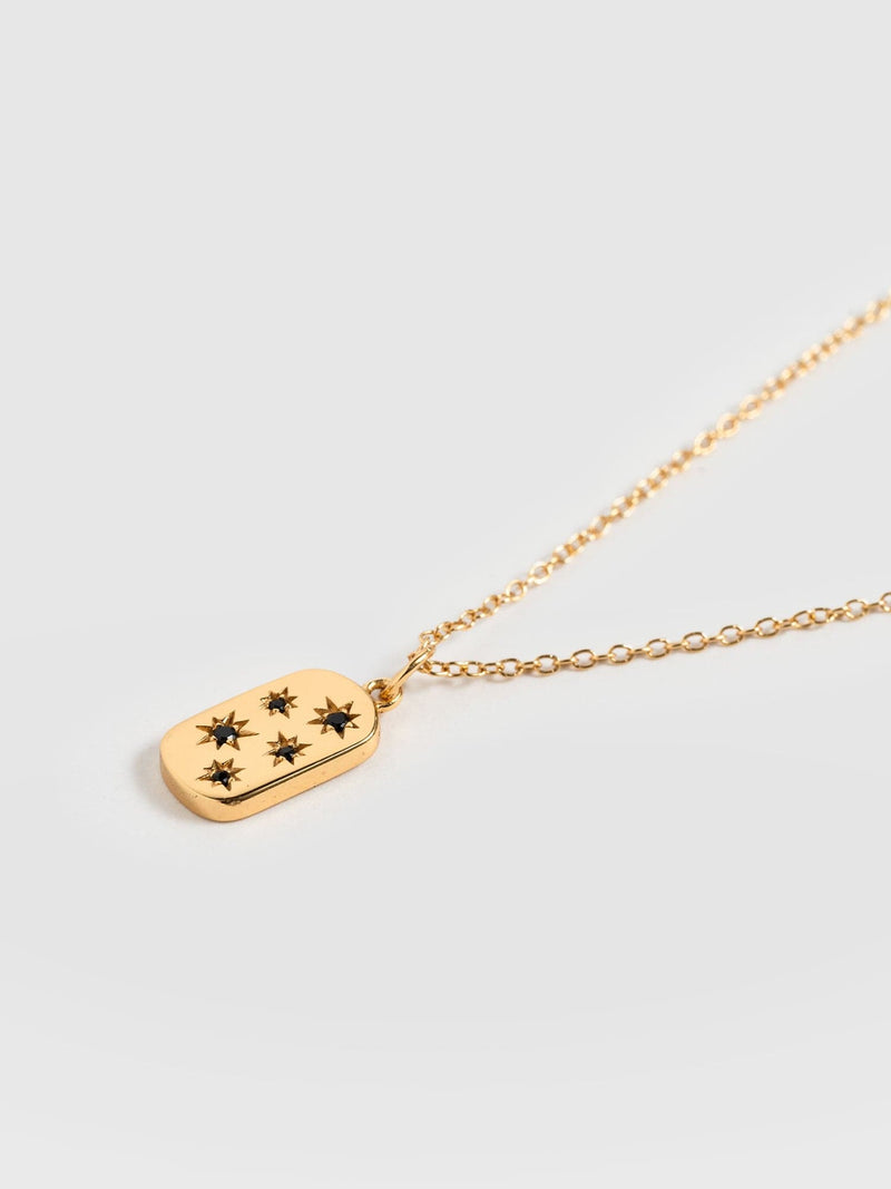 Scatter Star Charm Necklace Gold - Women's Jewellery | Saint + Sofia® UK