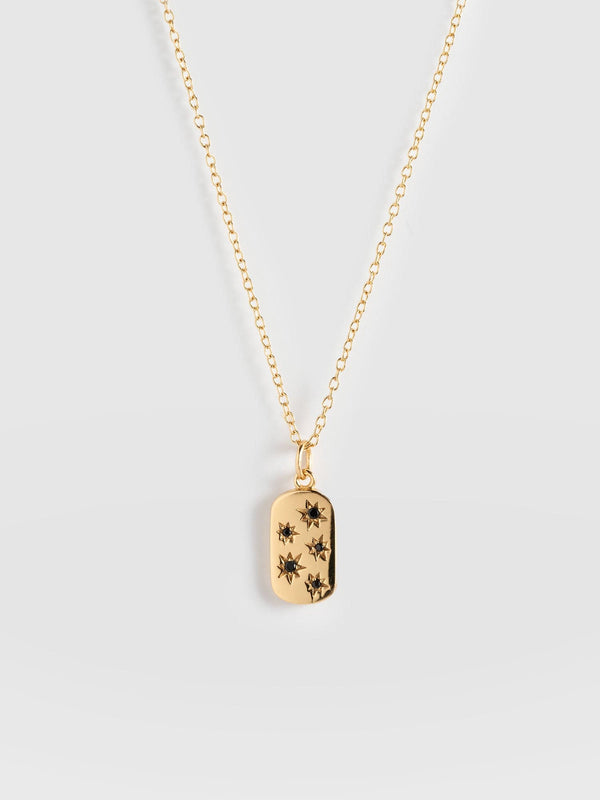 Scatter Star Charm Necklace Gold - Women's Jewellery | Saint + Sofia® UK