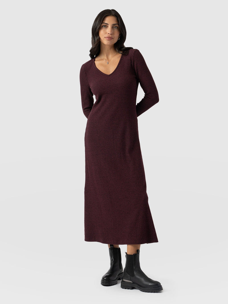 Sienna Maxi Dress Burgundy - Women's Dresses | Saint + Sofia® EU