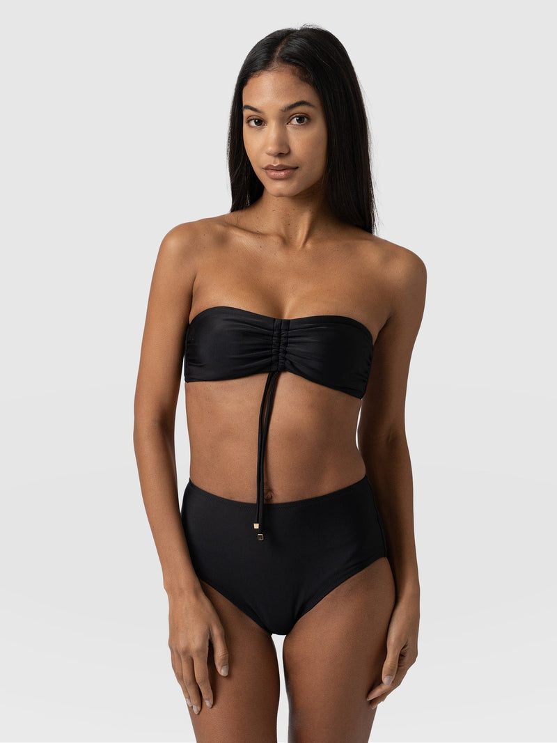 Skye Bandeau Bikini Top Black - Women's Swimwear | Saint + Sofia® EU