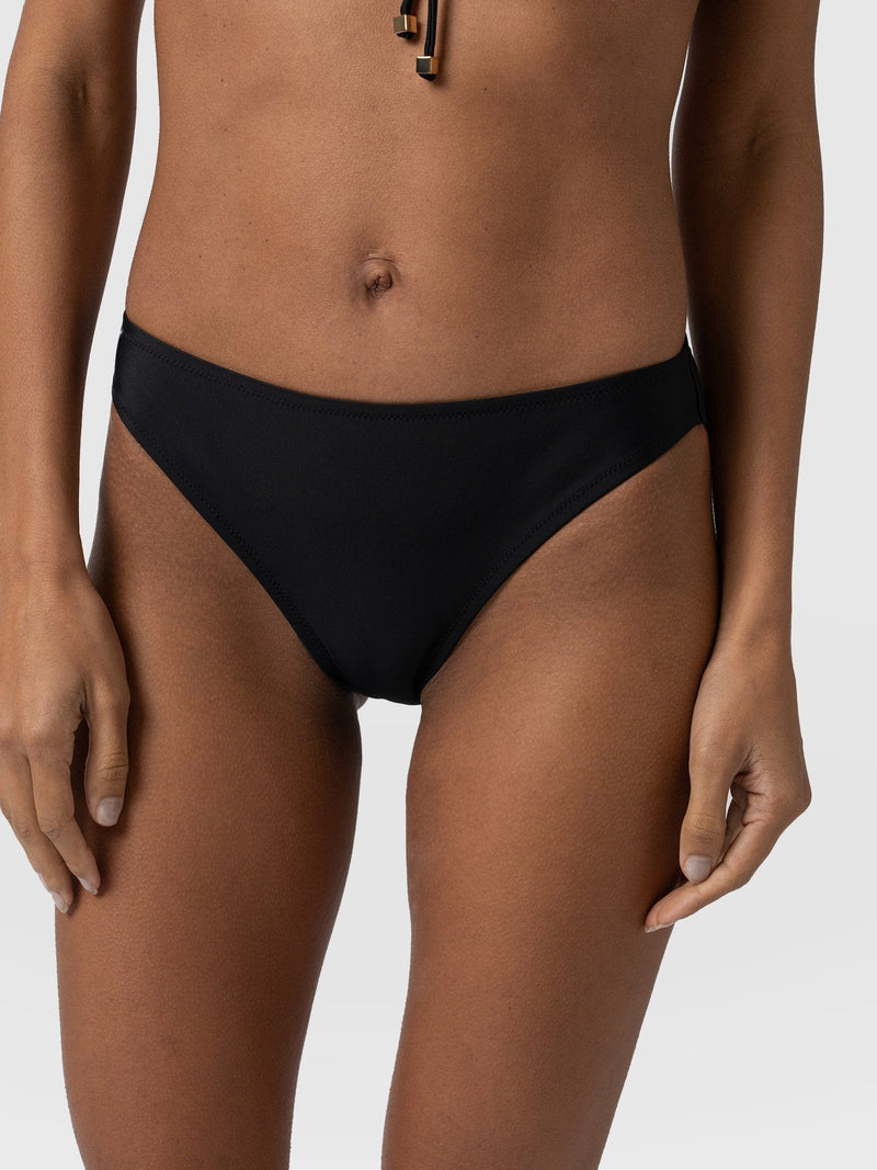 Skye Hipster Bikini Bottom Black - Women's Swimwear | Saint + Sofia® EU