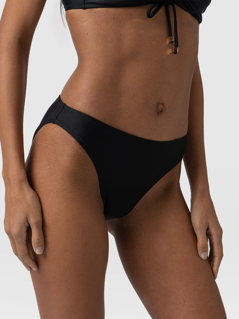 Skye Hipster Bikini Bottom Black - Women's Swimwear | Saint + Sofia® EU