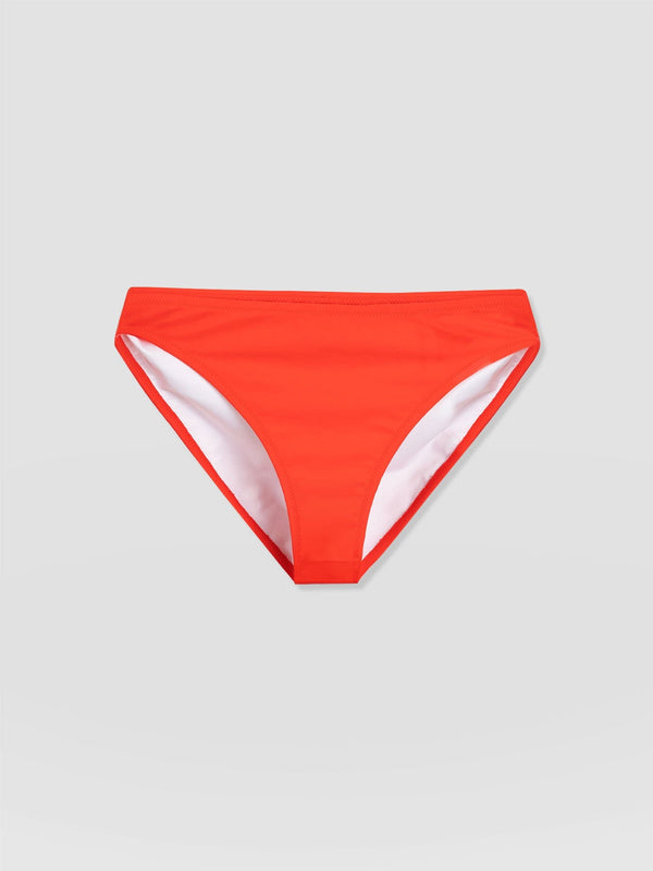 Skye Hipster Bikini Bottom Red - Women's Swimwear | Saint + Sofia® EU