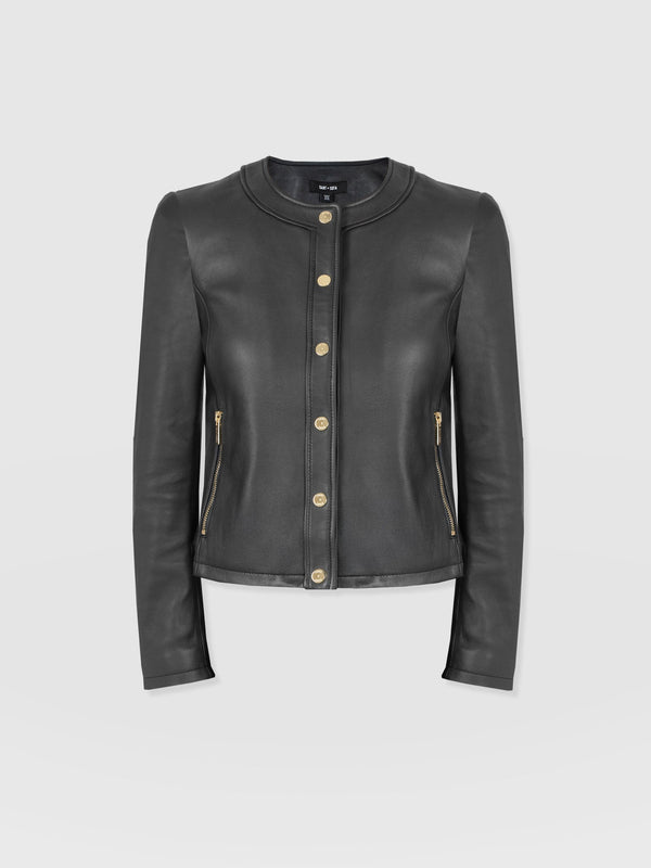 Skye Jacket - Black - Women's Leathers | Saint + Sofia® EU
