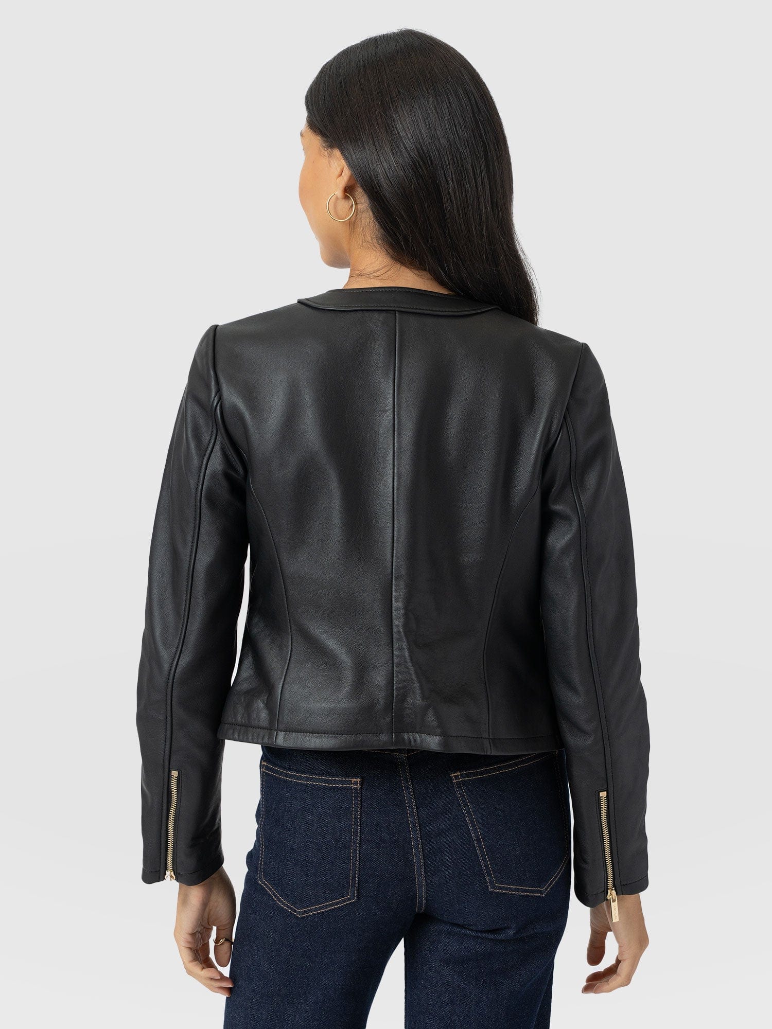 Skye Jacket - Black - Women's Leathers | Saint + Sofia® EU