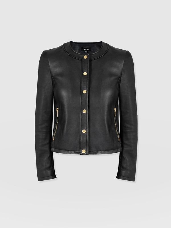 Skye Jacket - Black - Women's Leathers | Saint + Sofia® EU
