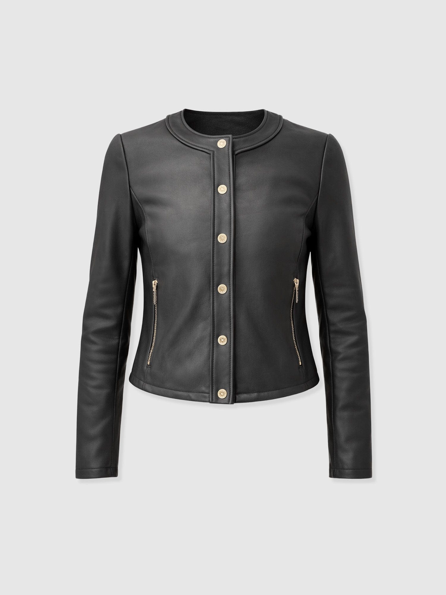 Skye Jacket - Black - Women's Leathers | Saint + Sofia® EU
