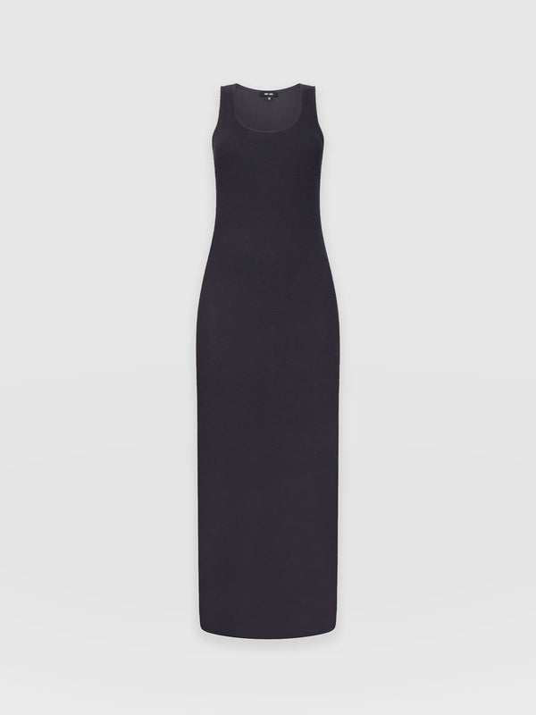 Sleeveless Rib Dress Navy - Women's Dresses | Saint + Sofia® EU