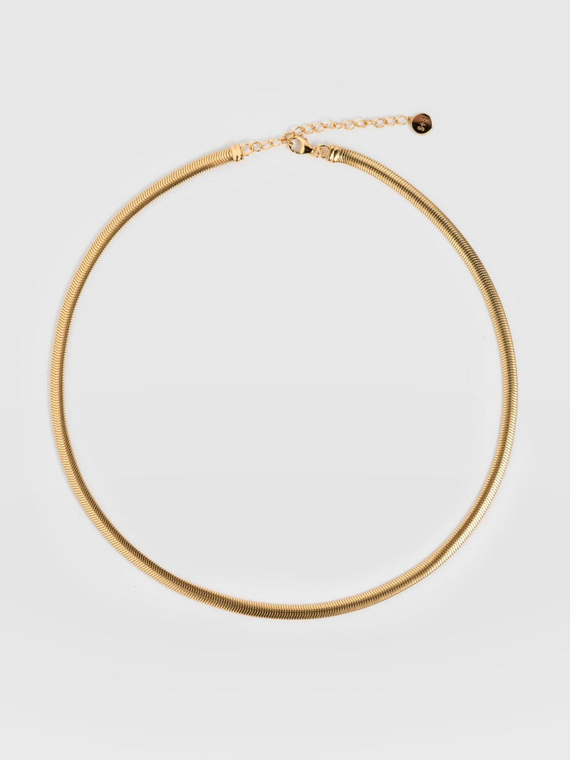 Snake Chain Necklace Gold - Women's Necklaces | Saint + Sofia® EU