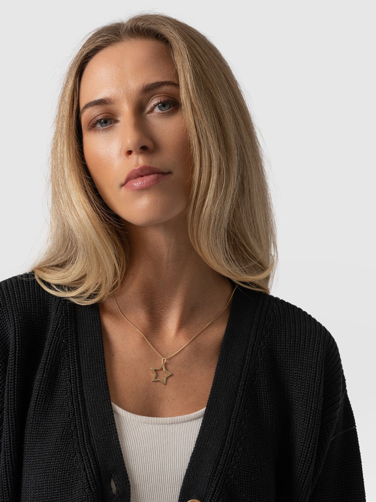 Soho Crop Cardigan Black - Women's Cardigans | Saint + Sofia® EU