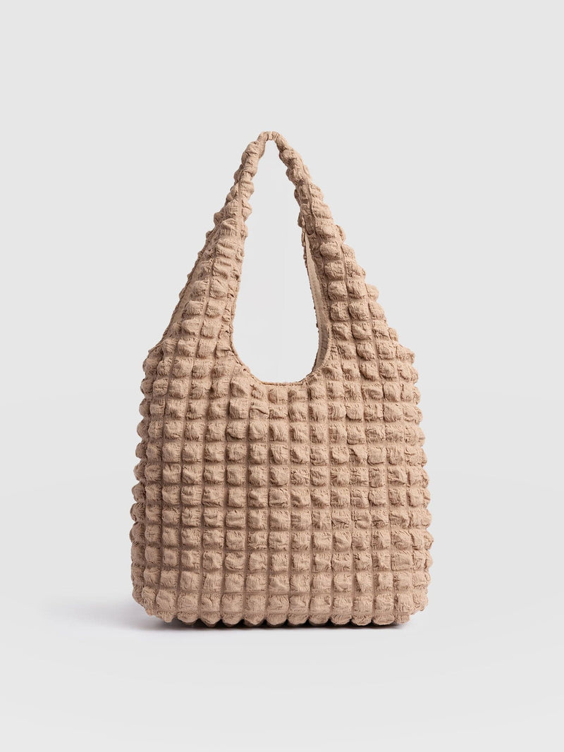 Soho Shoulder Tote Bag Beige - Women's Bags | Saint + Sofia® EU