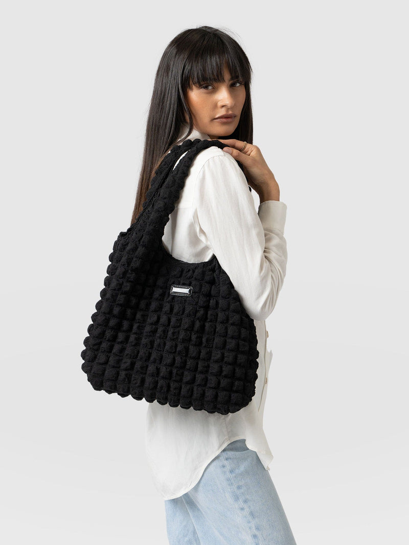 Soho Shoulder Tote Bag Black - Women's Bags | Saint + Sofia® EU