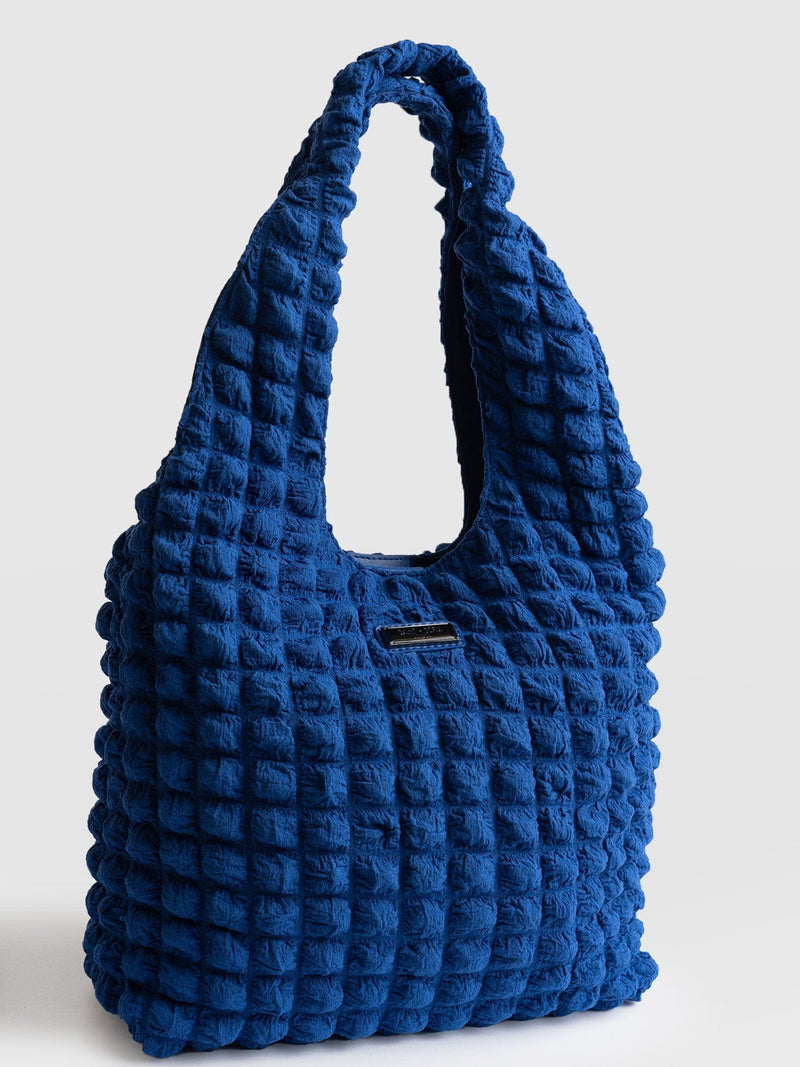 Soho Shoulder Tote Bag Blue - Women's Bags | Saint + Sofia® EU