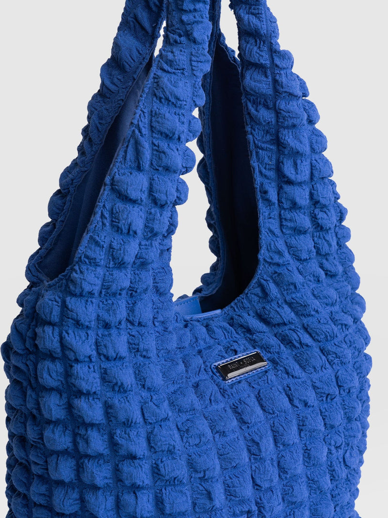 Soho Shoulder Tote Bag Blue - Women's Bags | Saint + Sofia® EU