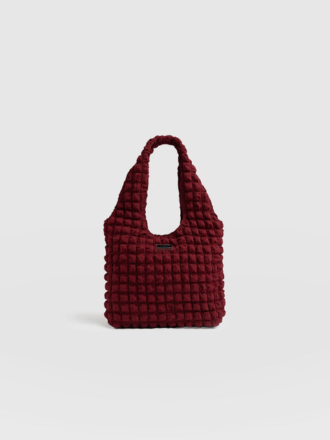 Soho Shoulder Tote Bag Burgundy - Women's Bags | Saint + Sofia® EU