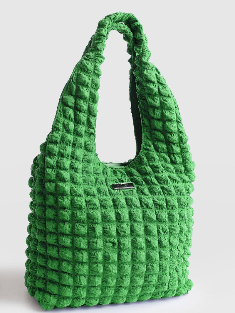 Soho Shoulder Tote Bag Green - Women's Bags | Saint + Sofia® EU