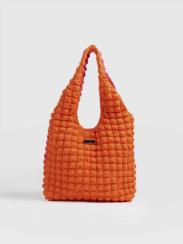 Soho Shoulder Tote Bag Orange & Pink - Women's Bags | Saint + Sofia® EU