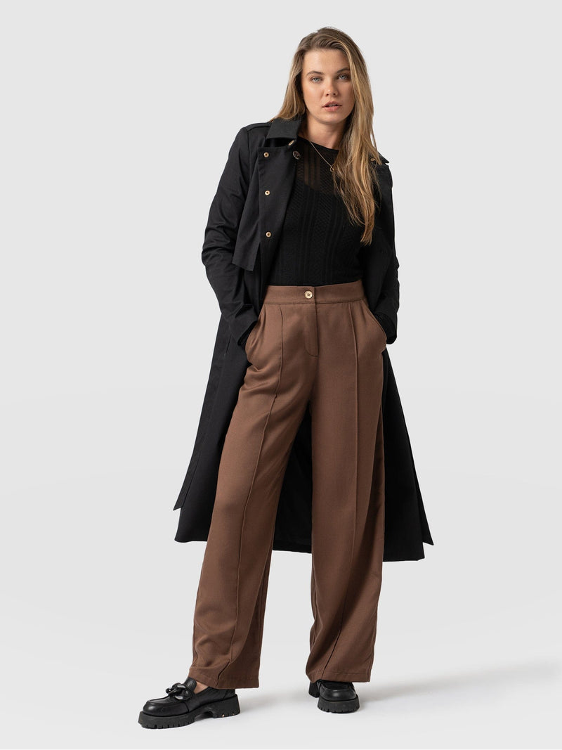 Spencer Pant Brown - Women's Trousers | Saint + Sofia® EU