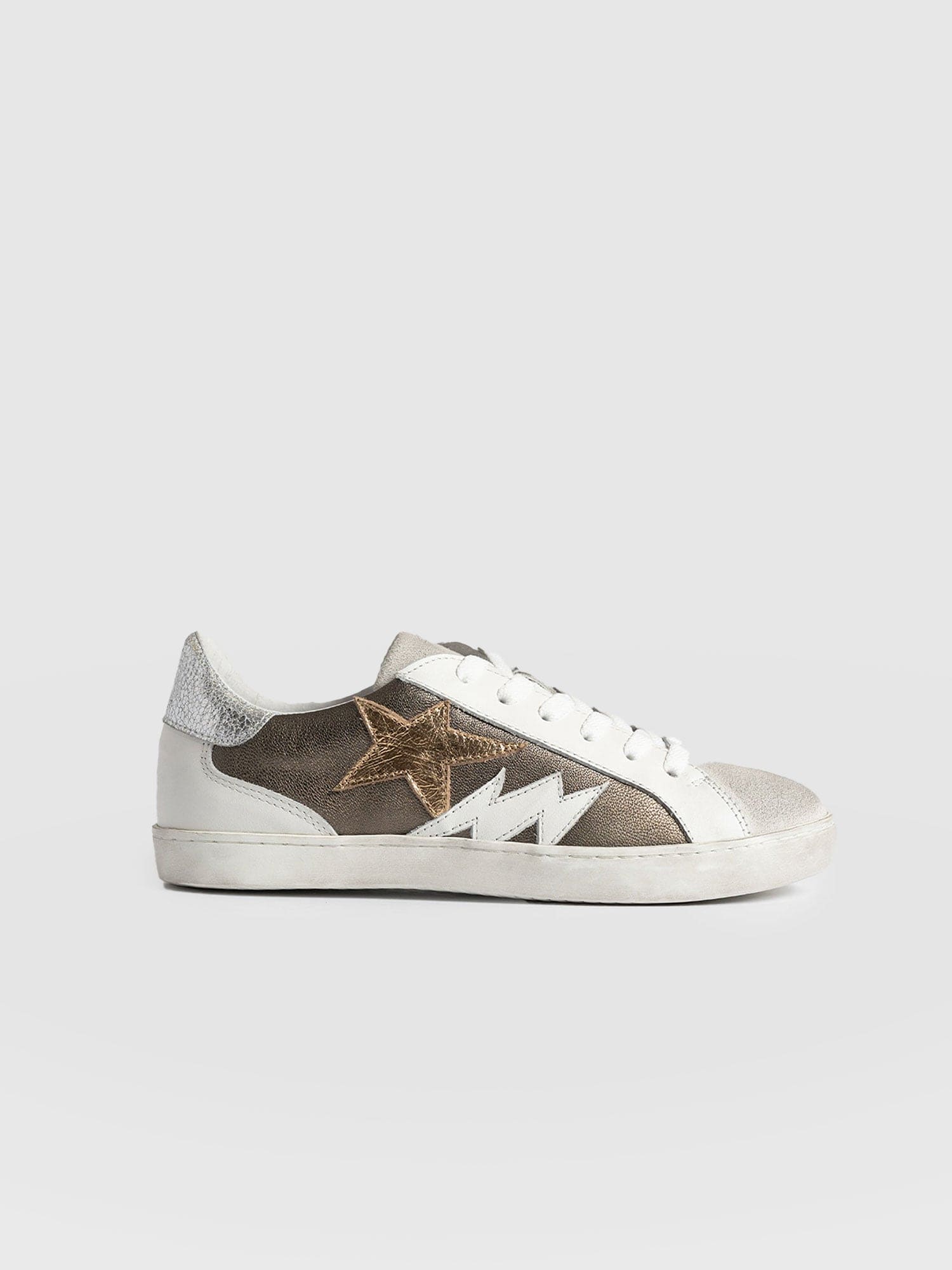 Spitalfields Trainers Metallic Gold - Women's Trainers | Saint + Sofia® EU