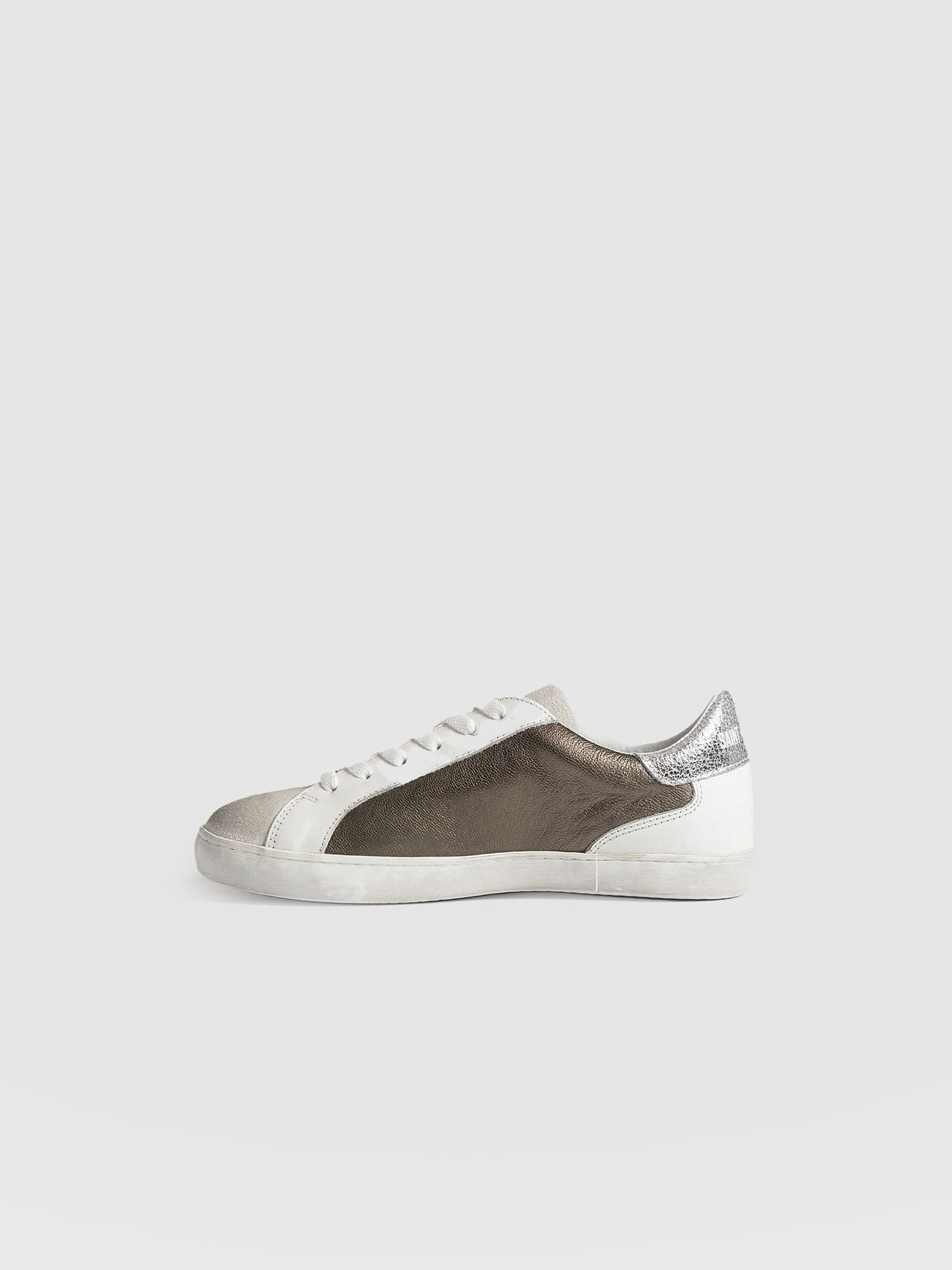 Spitalfields Trainers Metallic Gold - Women's Trainers | Saint + Sofia® EU