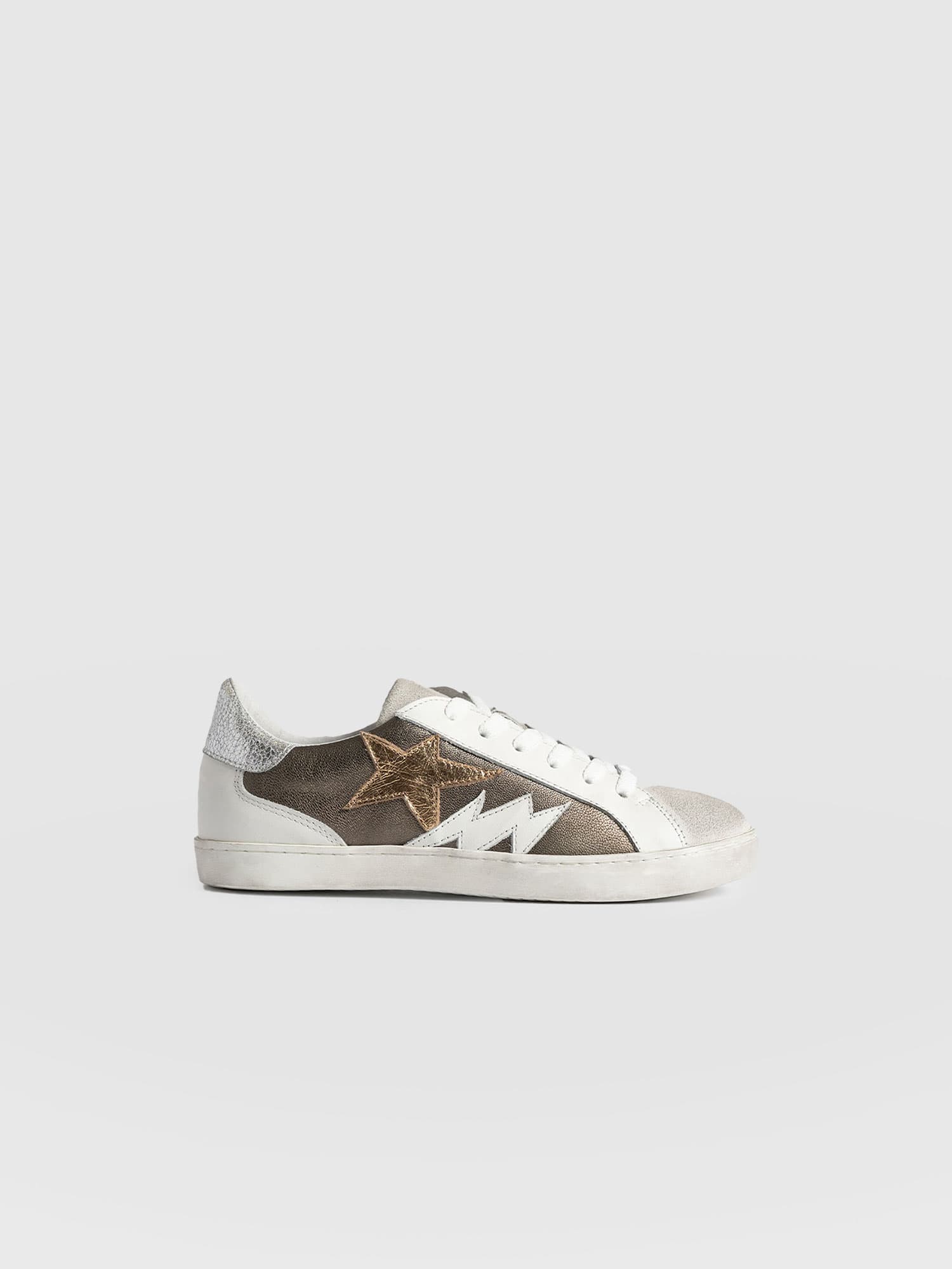 Spitalfields Trainers Metallic Gold - Women's Trainers | Saint + Sofia® EU