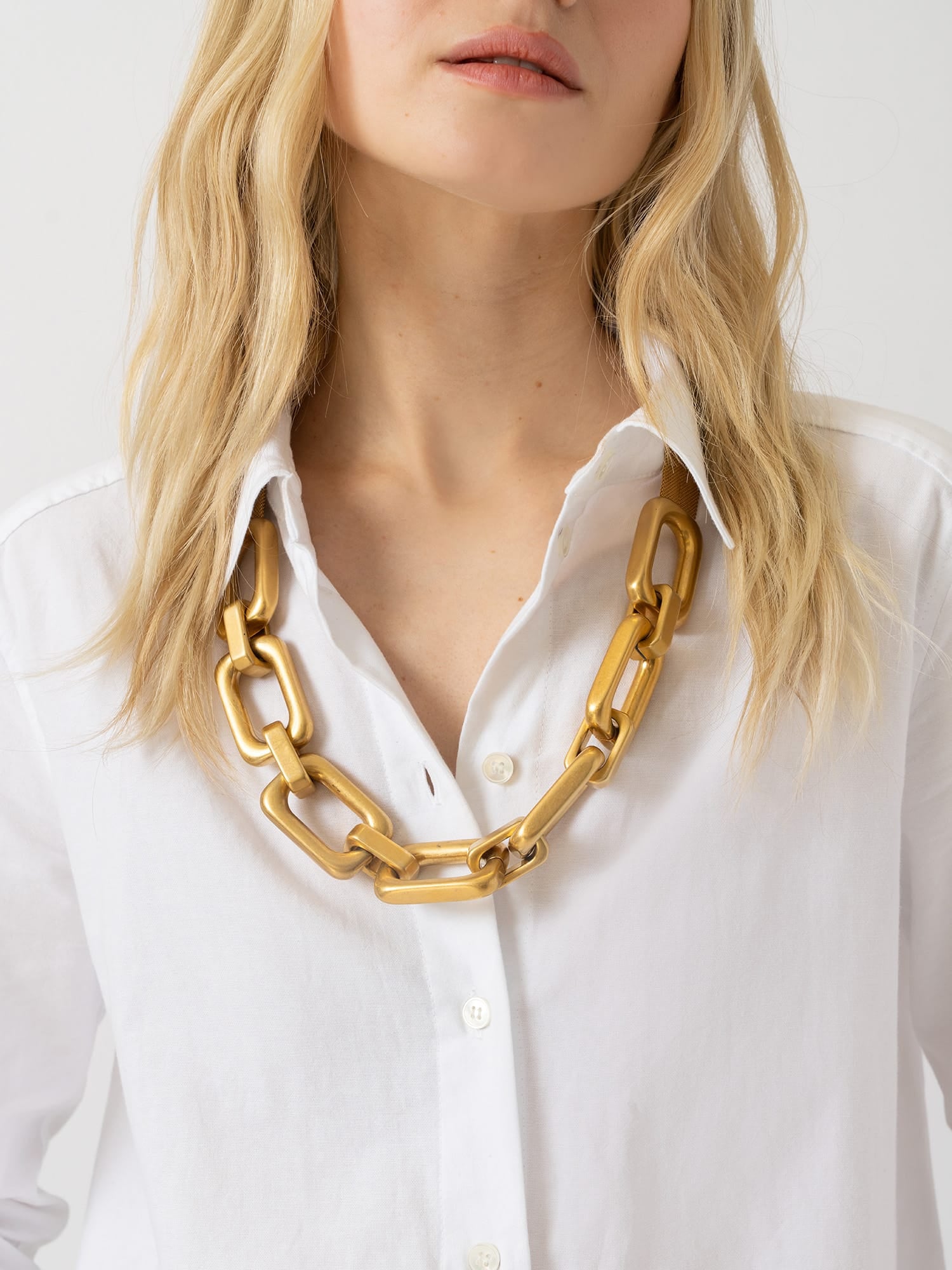 Statement Chain Necklace - Gold - Women's Jewellers | Saint and Sofia® EU