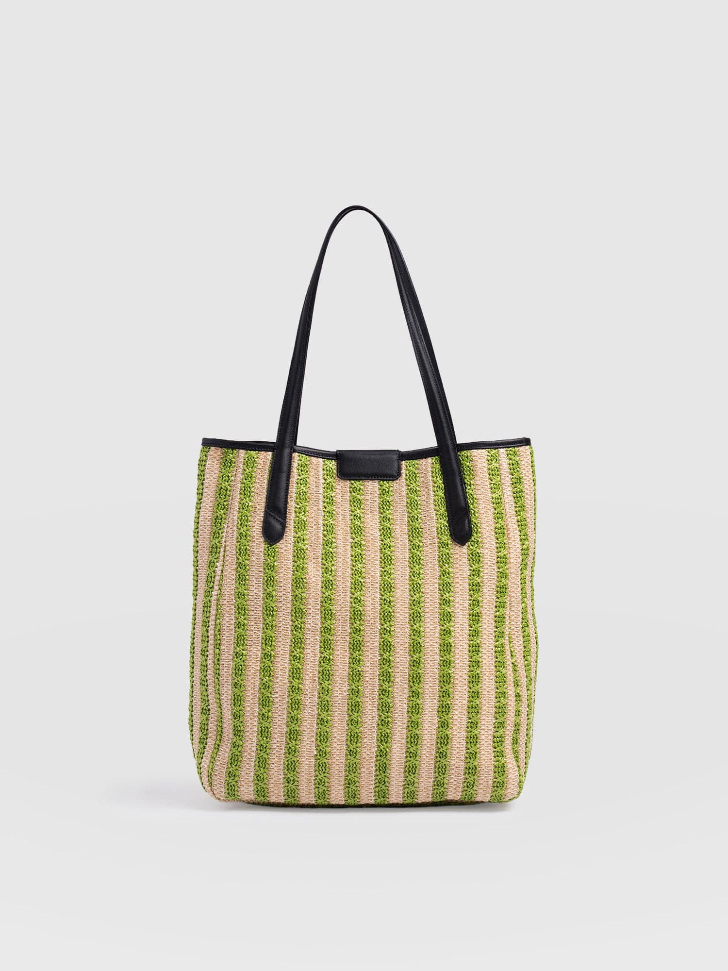 Stella Shopper Bag - Green Raffia - Women's Handbags | Saint + Sofia® EU