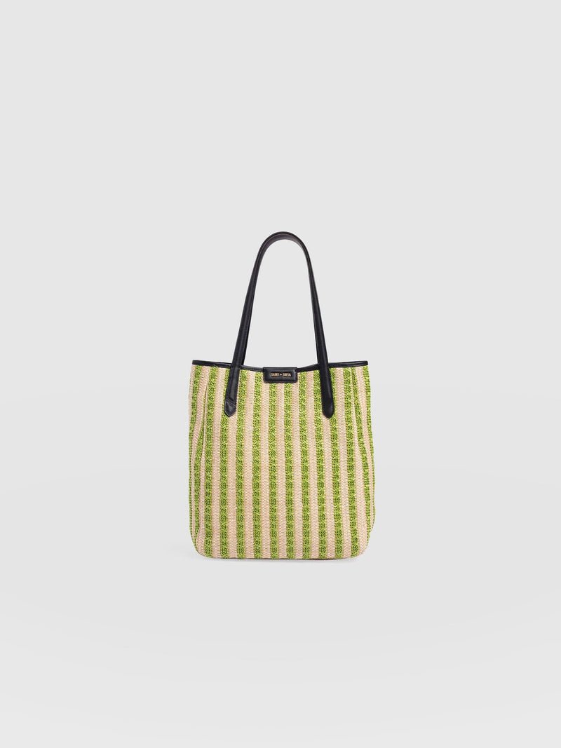 Stella Shopper Bag - Green Raffia - Women's Handbags | Saint + Sofia® EU