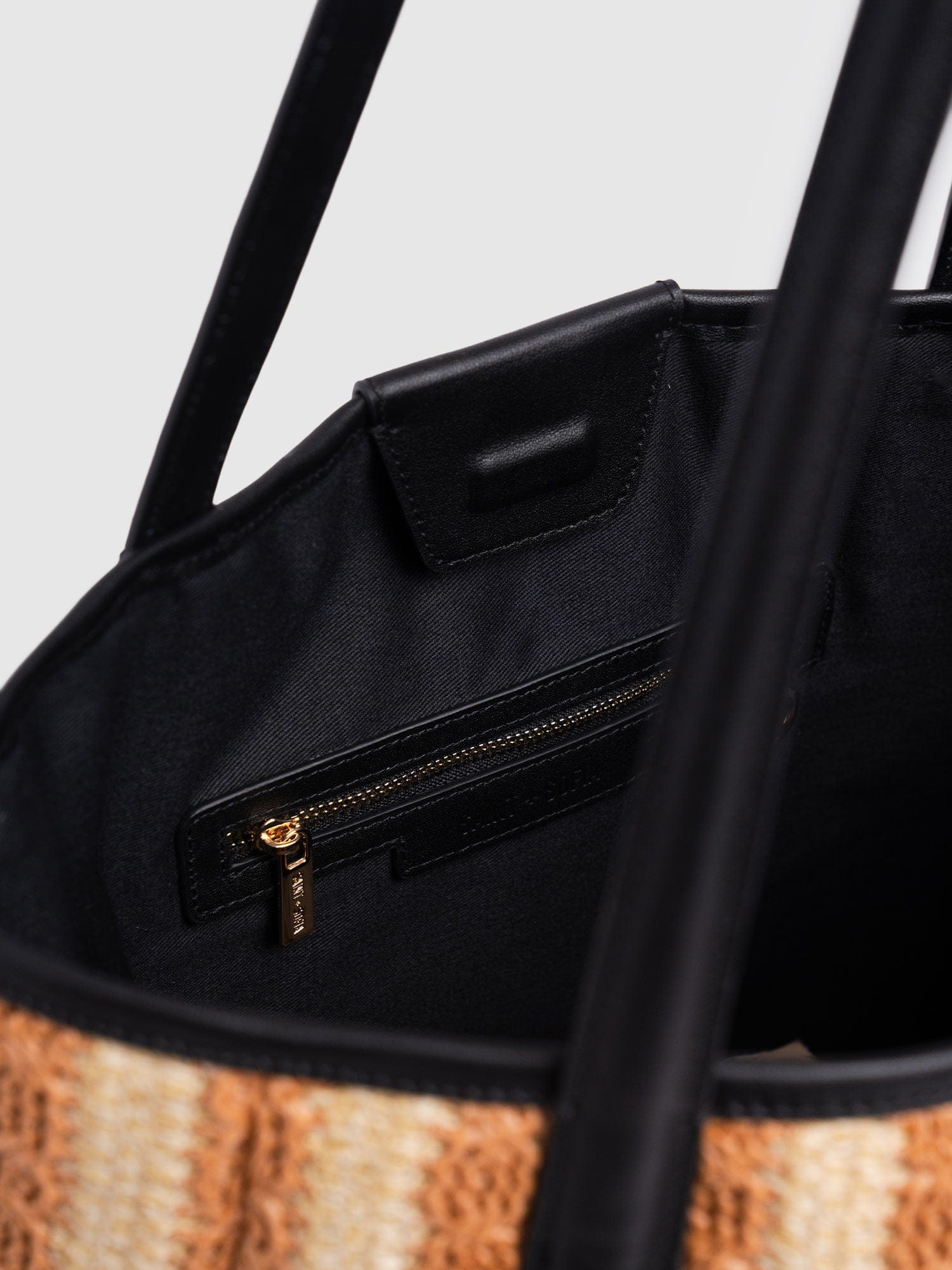 Stella Shopper Bag - Orange Raffia - Women's Handbags | Saint + Sofia® EU