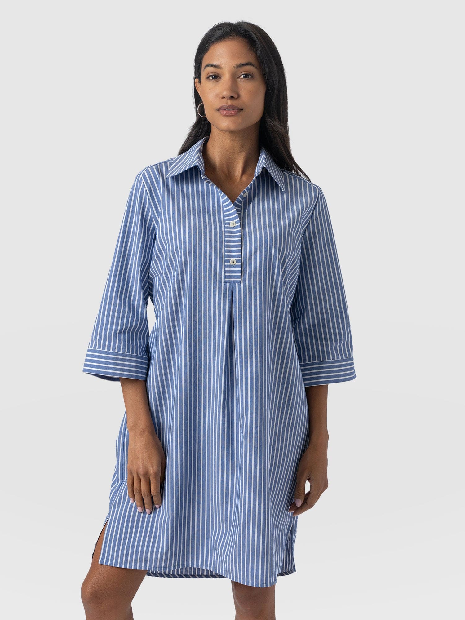 Stevie Shirt Dress - Blue Stripe - Women's Dresses | Saint + Sofia® EU