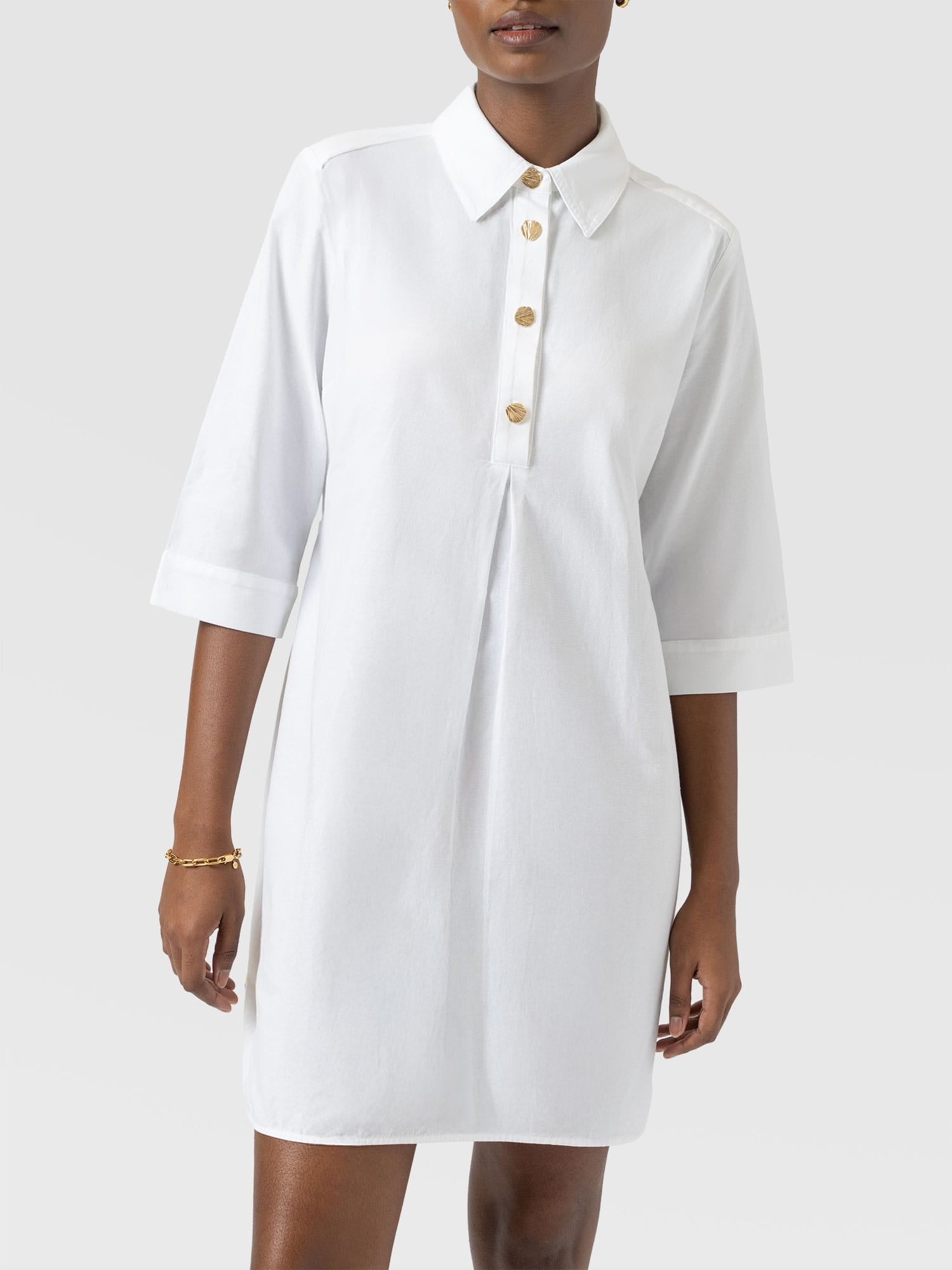 Stevie Shirt Dress - White - Women's Dresses | Saint and Sofia® EU