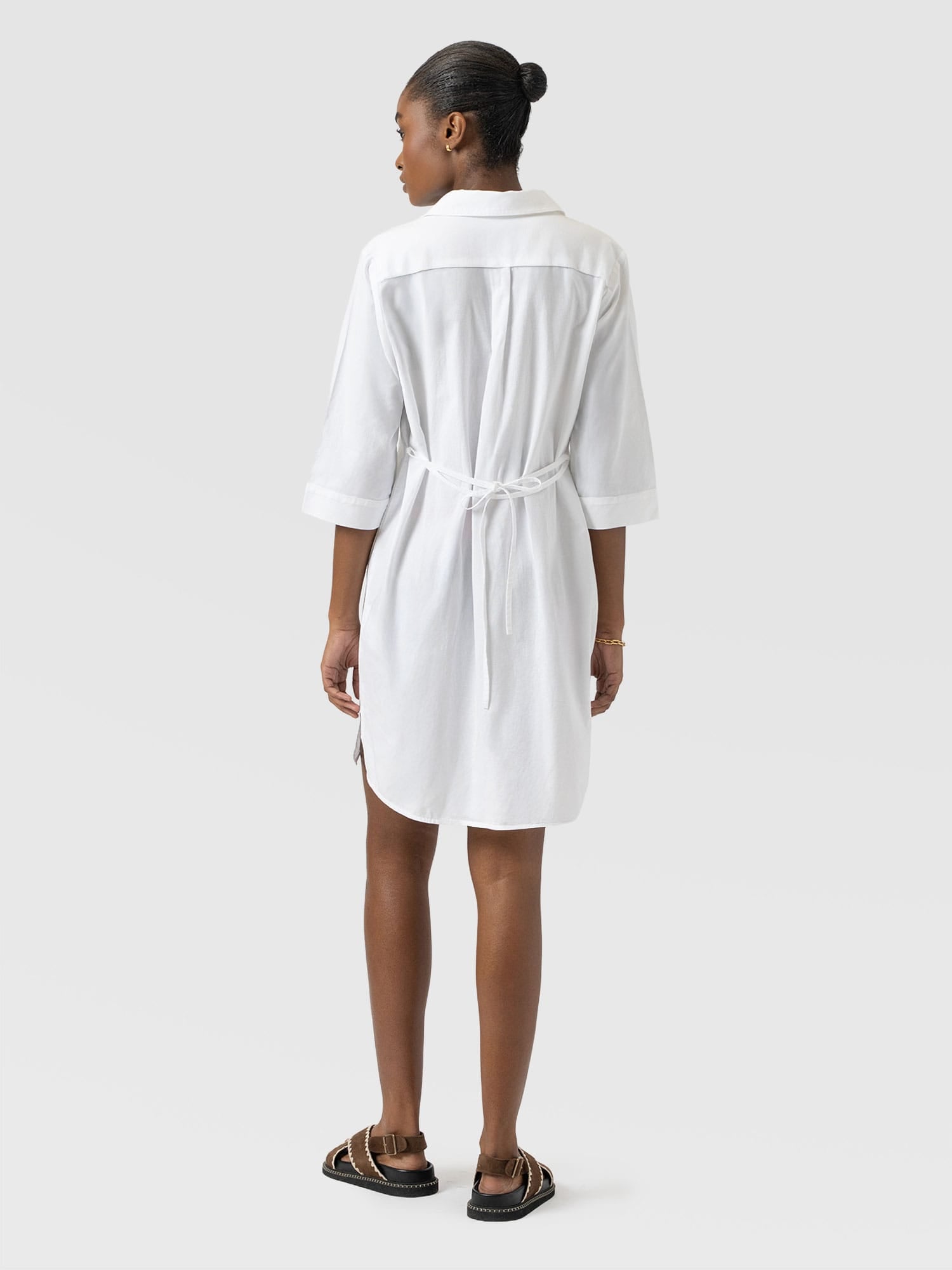 Stevie Shirt Dress - White - Women's Dresses | Saint + Sofia® EU